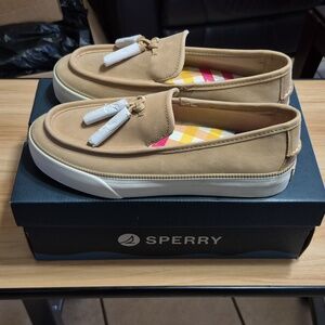 Sperry  Women's Sea Sailor Platform, TAN, 9 M